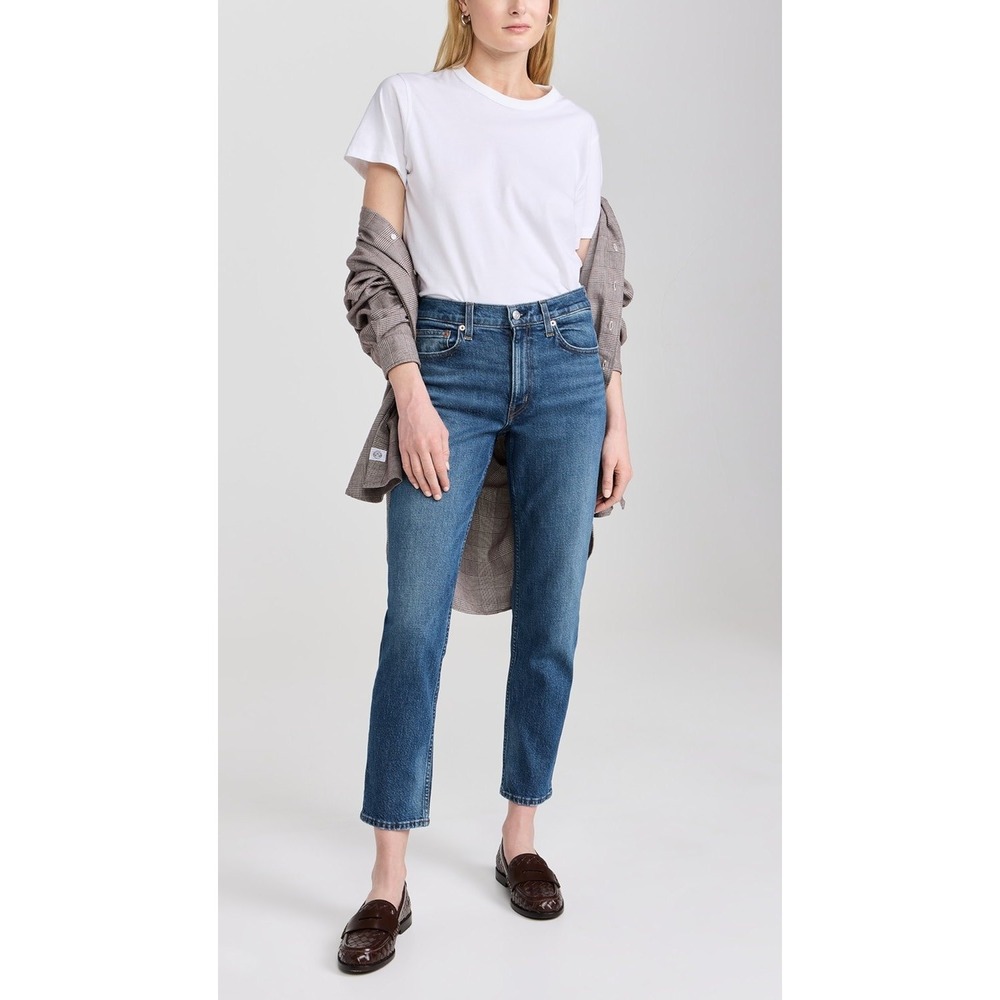 NWT Alex Mill The‎ Amber Mid Rise Slim Jeans Vintage Dark Indigo Size 29 $215